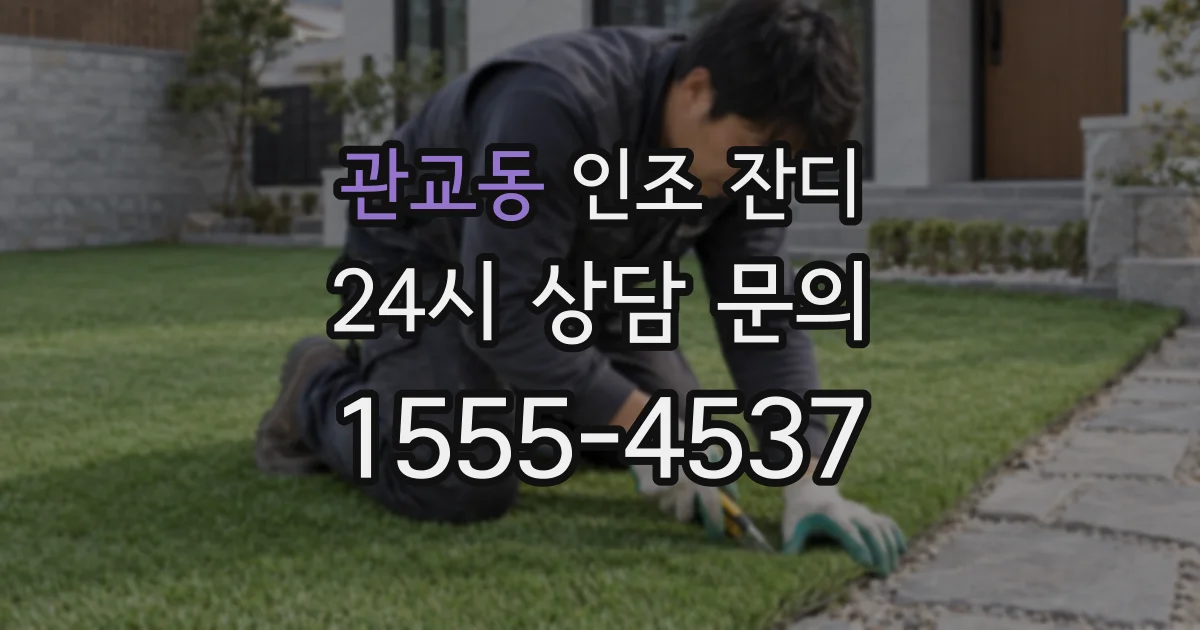 관교동 인조 잔디