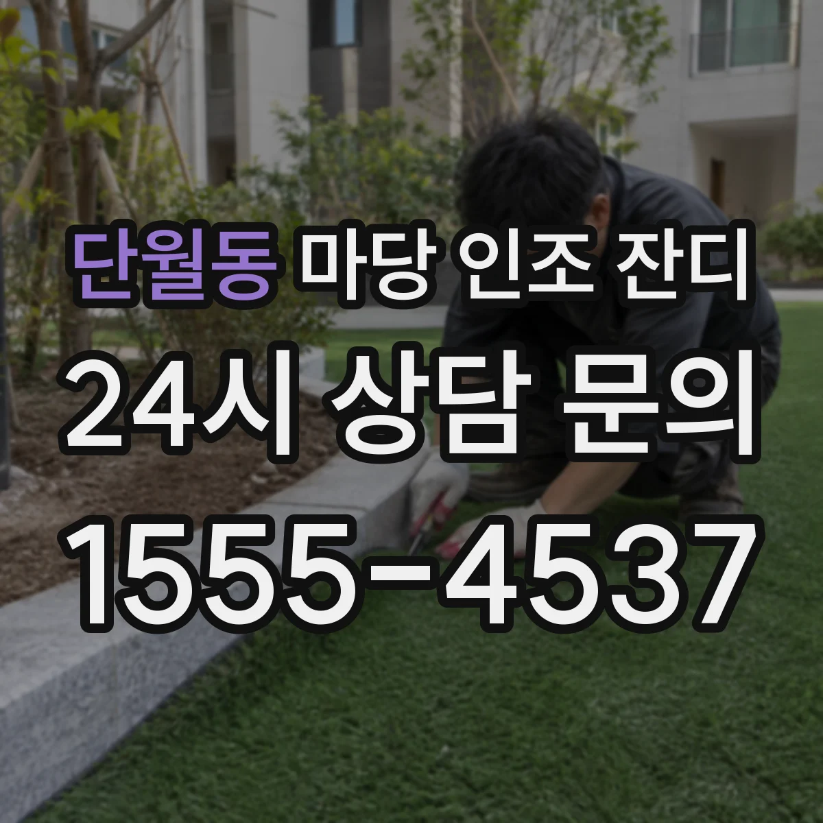 단월동 마당 인조 잔디