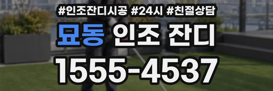 묘동 인조 잔디