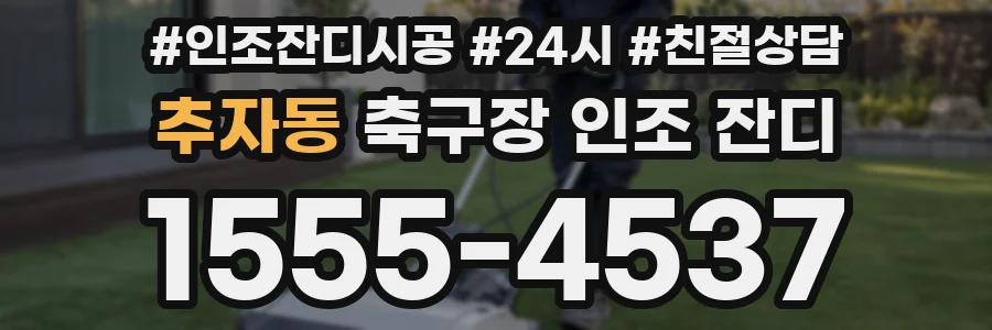 추자동 축구장 인조 잔디