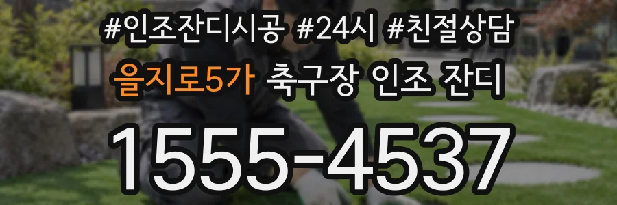 을지로5가 축구장 인조 잔디