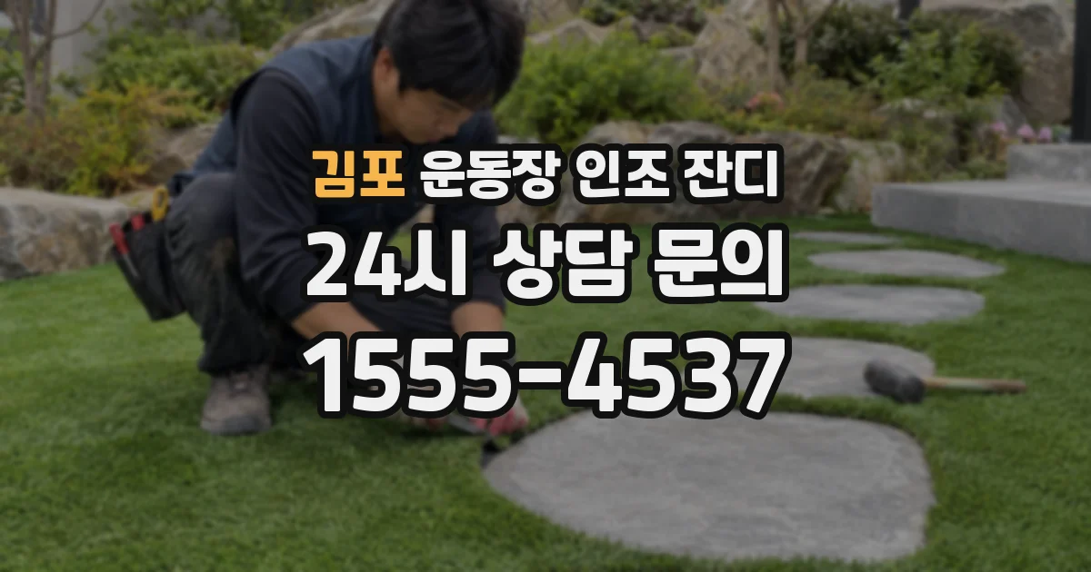 김포 운동장 인조 잔디