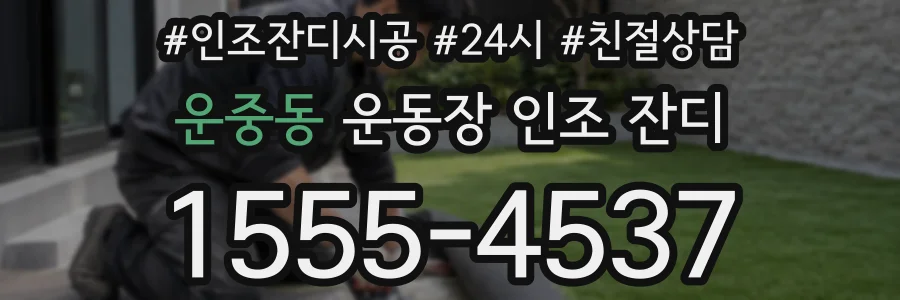 운중동 운동장 인조 잔디
