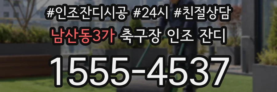 남산동3가 축구장 인조 잔디