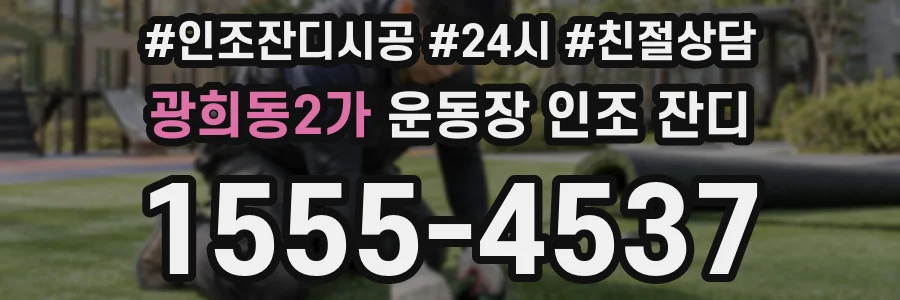 광희동2가 운동장 인조 잔디