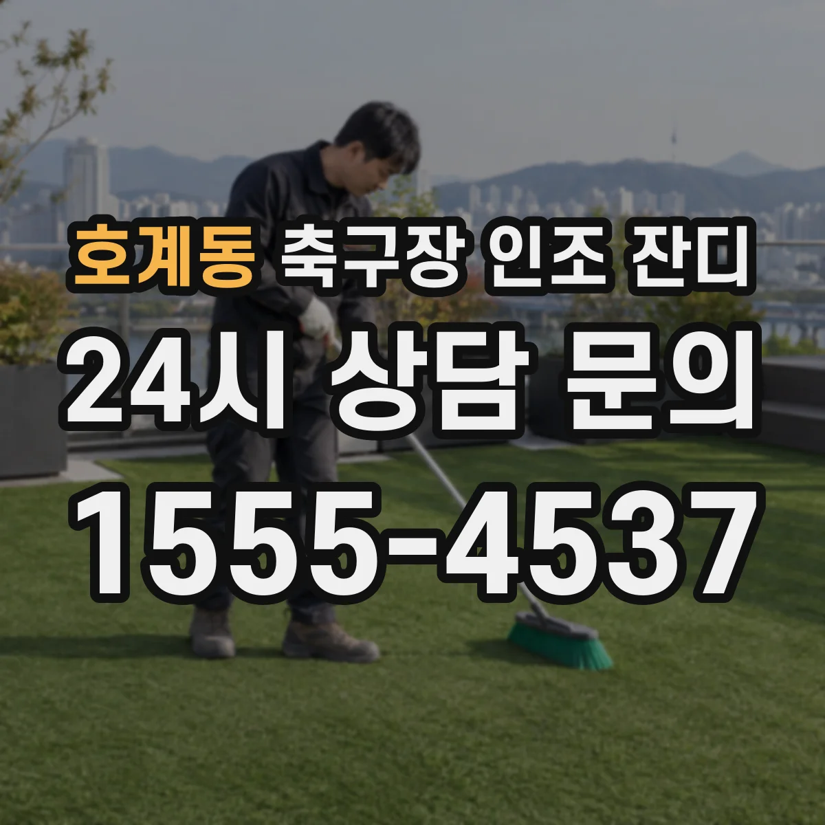 호계동 축구장 인조 잔디