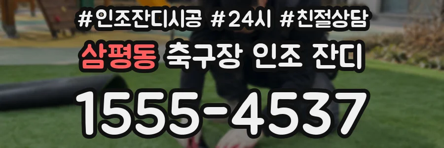 삼평동 축구장 인조 잔디