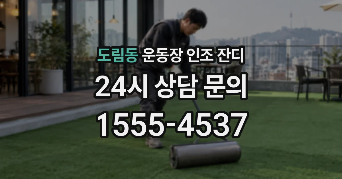 도림동 운동장 인조 잔디