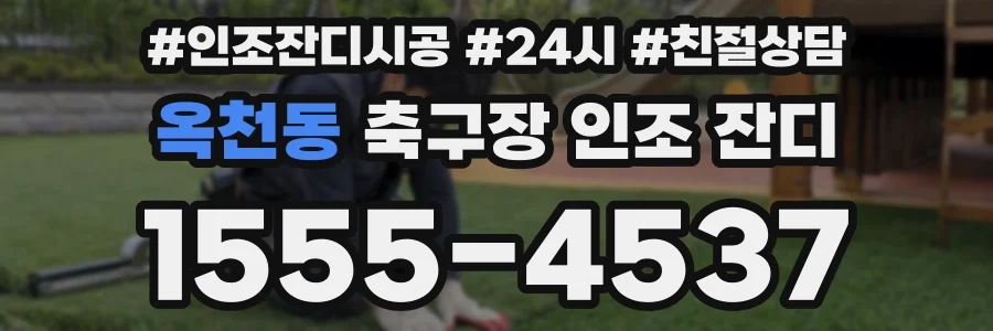 옥천동 축구장 인조 잔디
