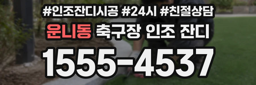 운니동 축구장 인조 잔디
