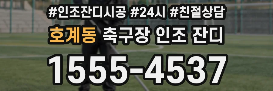 호계동 축구장 인조 잔디