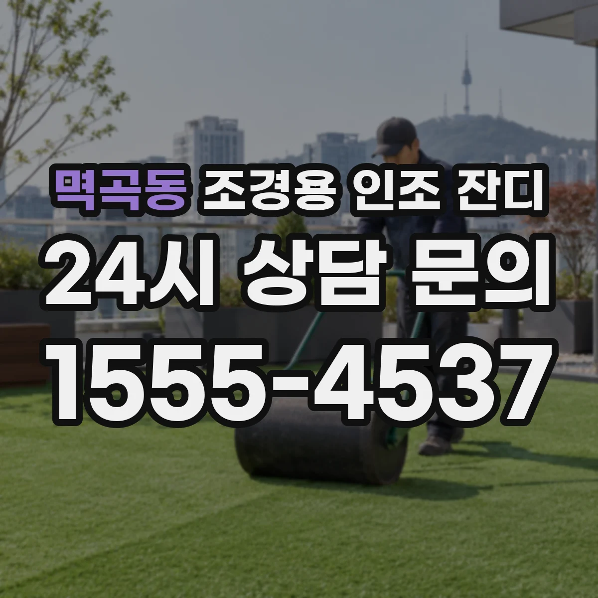 멱곡동 조경용 인조 잔디