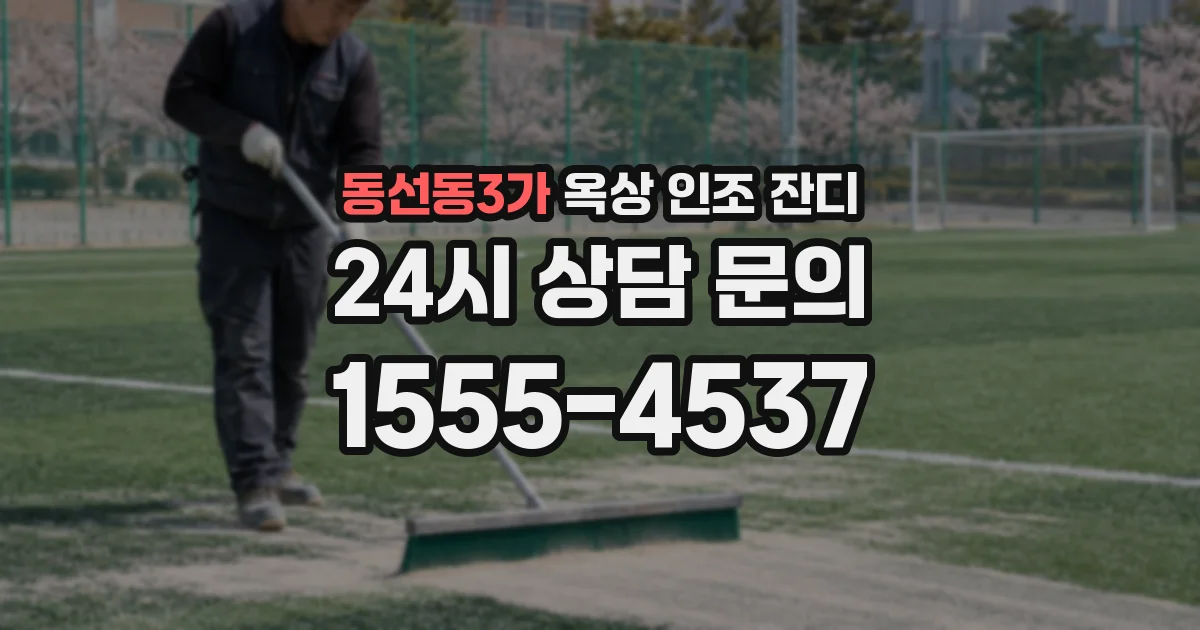 동선동3가 옥상 인조 잔디