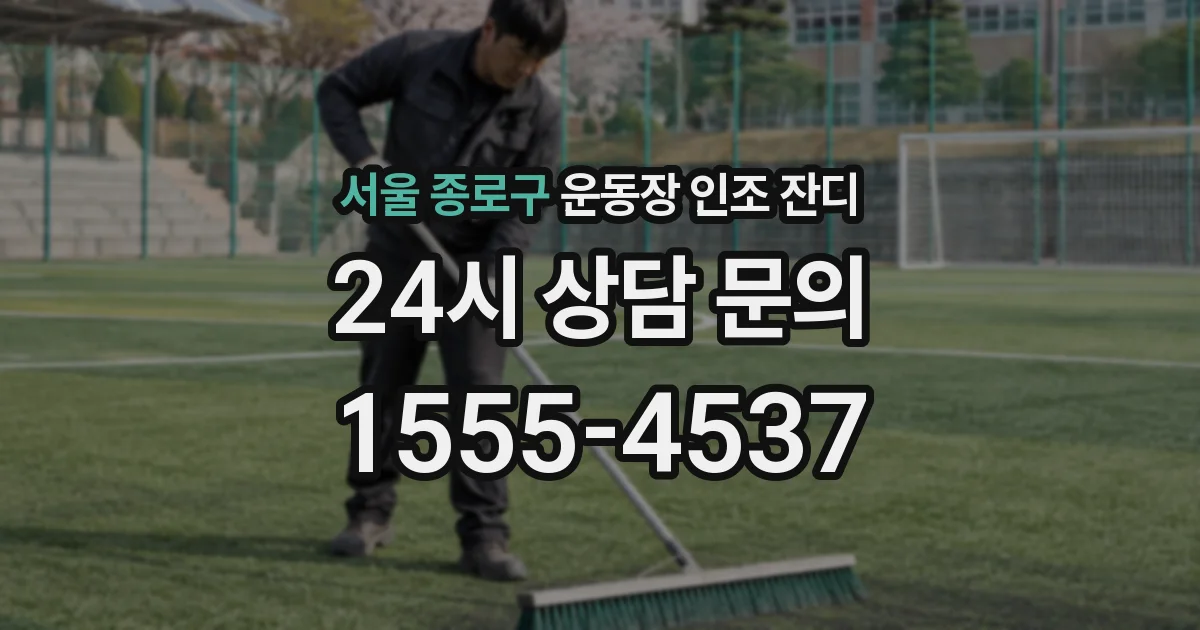 서울 종로구 운동장 인조 잔디
