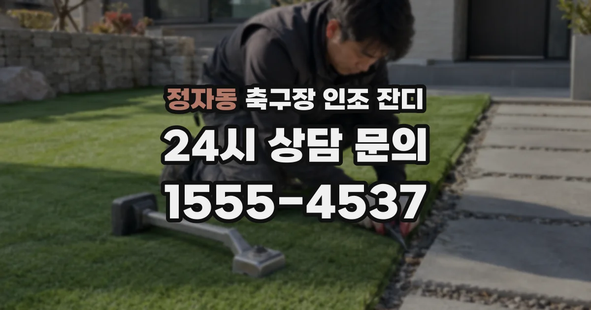 정자동 축구장 인조 잔디