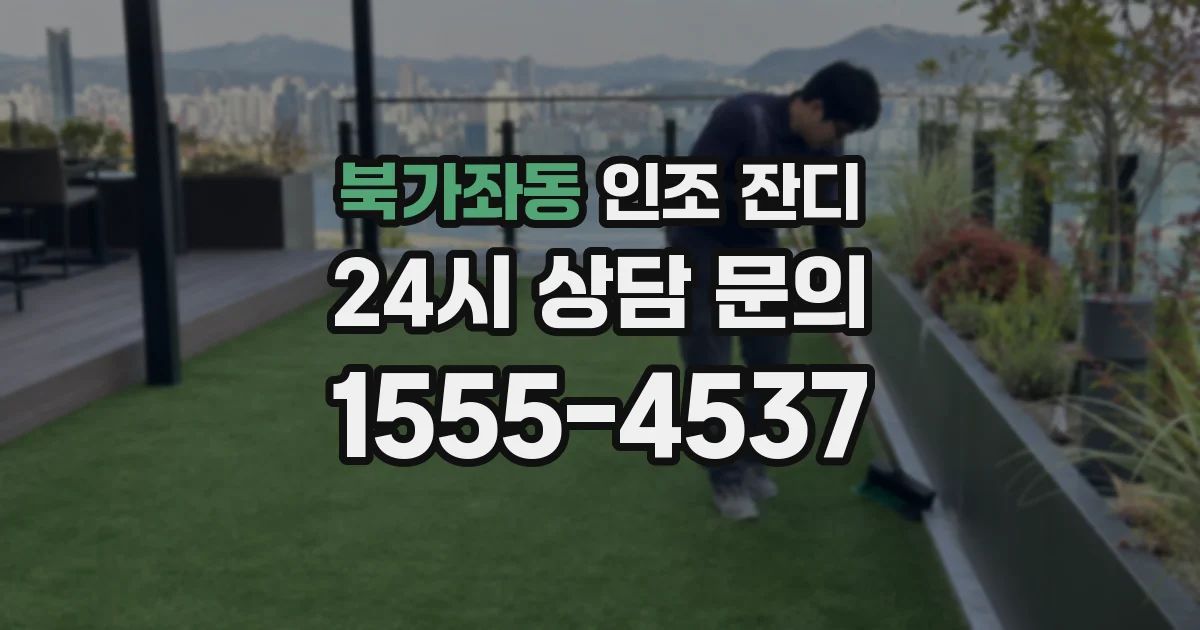 북가좌동 인조 잔디