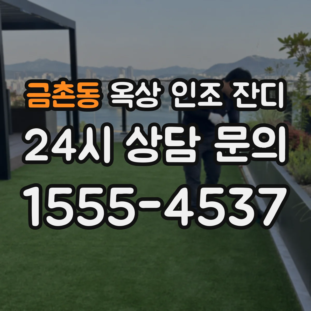 금촌동 옥상 인조 잔디