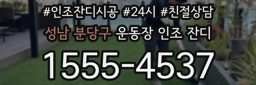 성남 분당구 운동장 인조 잔디