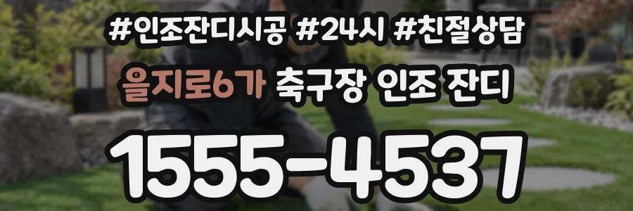 을지로6가 축구장 인조 잔디