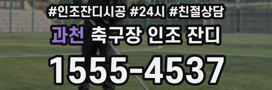 과천 축구장 인조 잔디