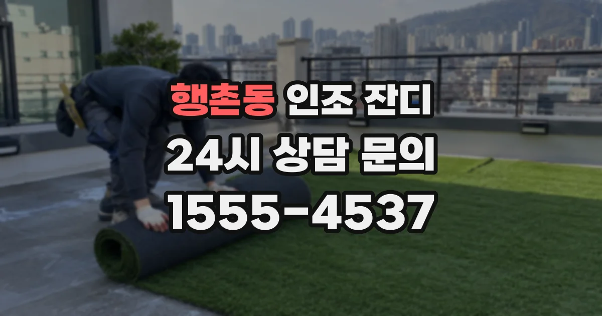 행촌동 인조 잔디