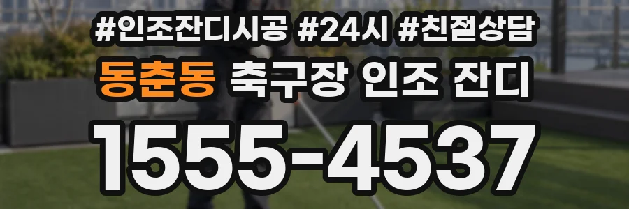동춘동 축구장 인조 잔디