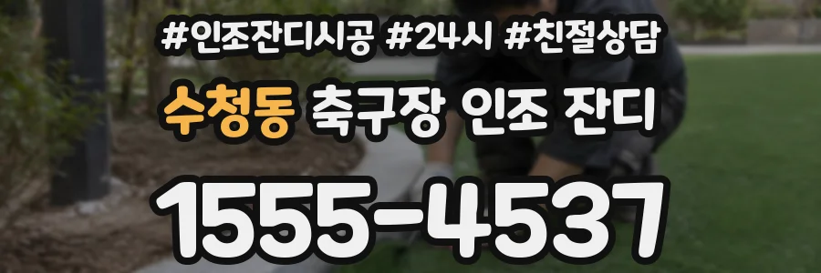 수청동 축구장 인조 잔디