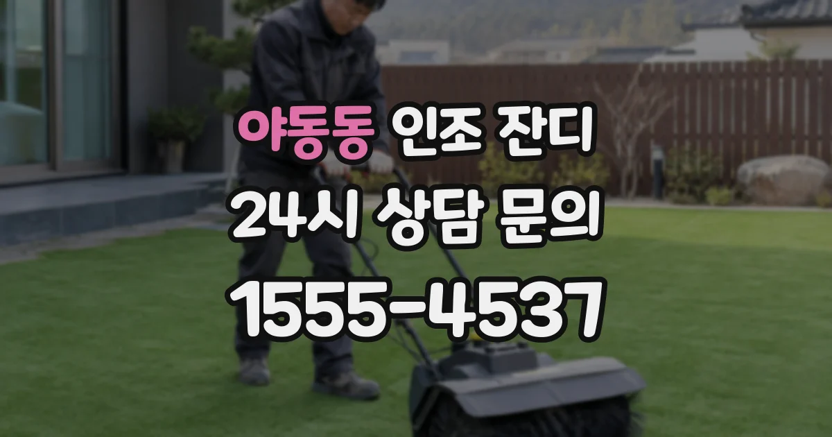 야동동 인조 잔디