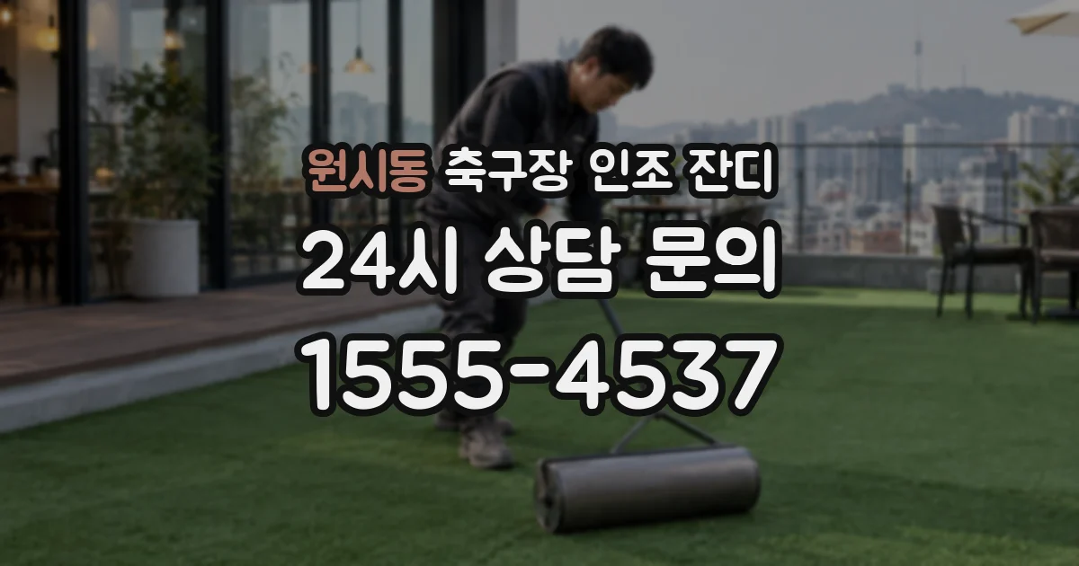 원시동 축구장 인조 잔디