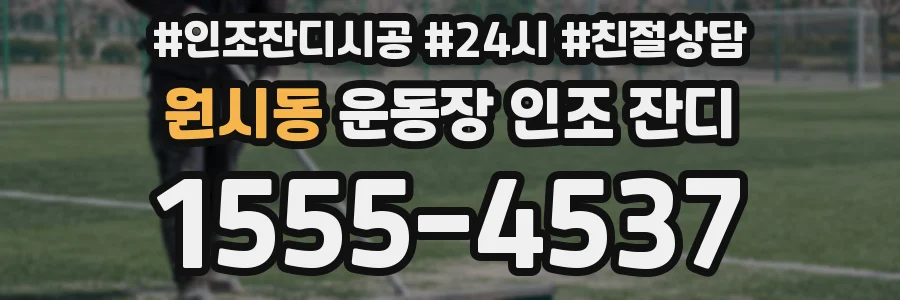 원시동 운동장 인조 잔디