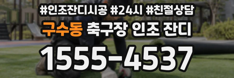 구수동 축구장 인조 잔디