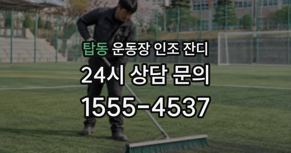탑동 운동장 인조 잔디