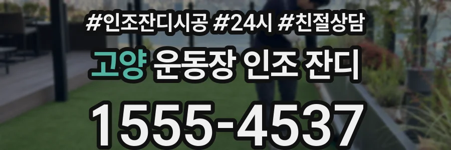 고양 운동장 인조 잔디