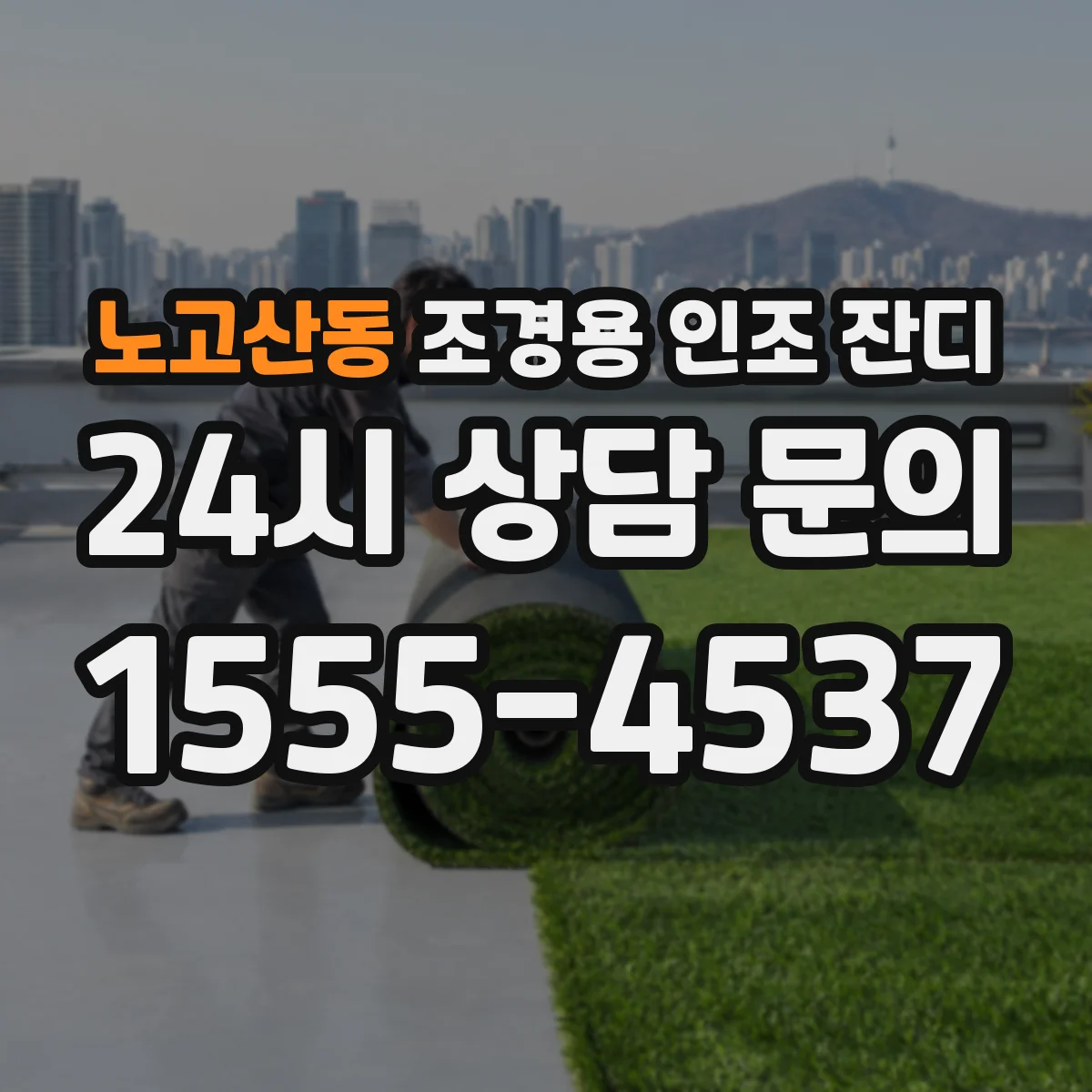 노고산동 조경용 인조 잔디