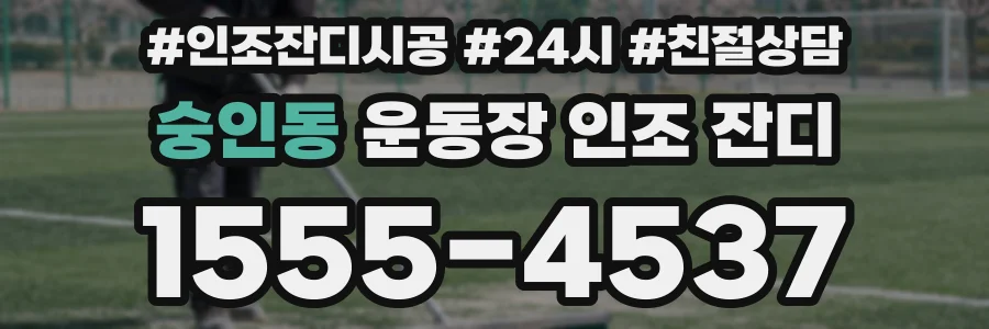 숭인동 운동장 인조 잔디
