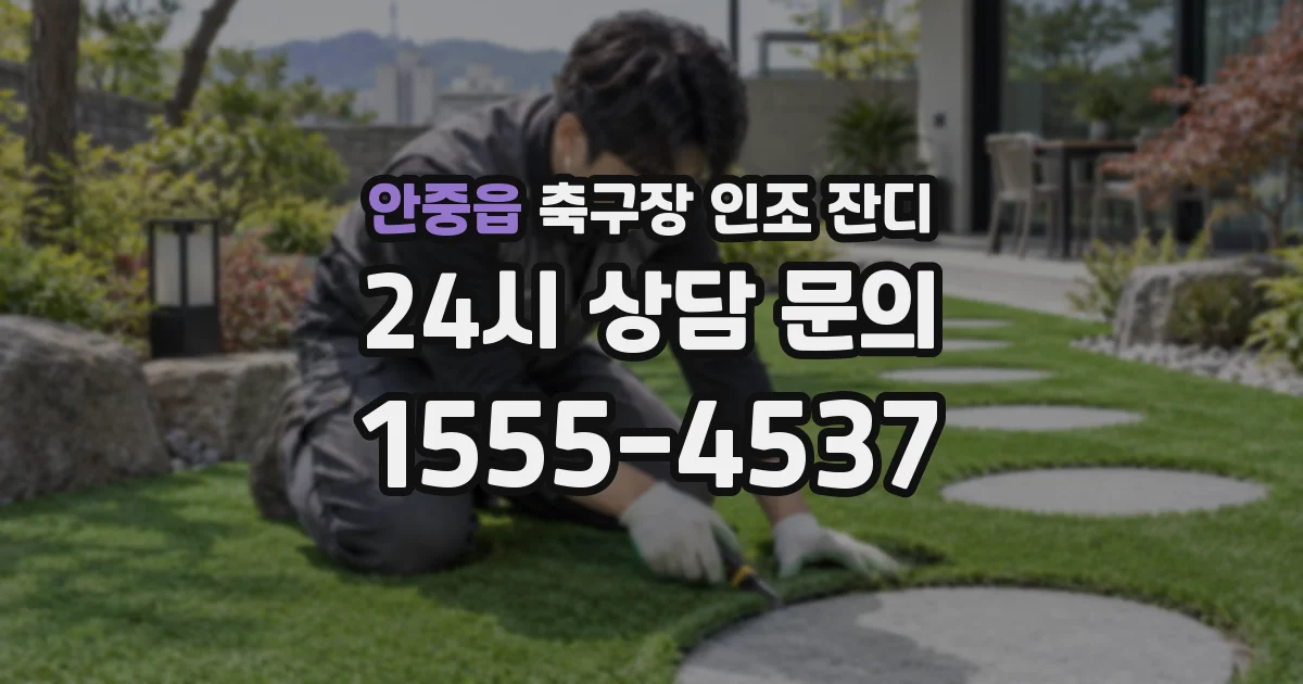 안중읍 축구장 인조 잔디