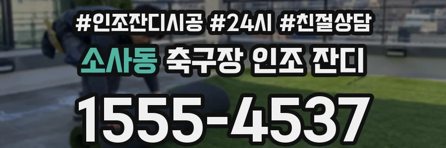 소사동 축구장 인조 잔디