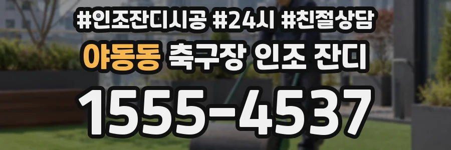 야동동 축구장 인조 잔디