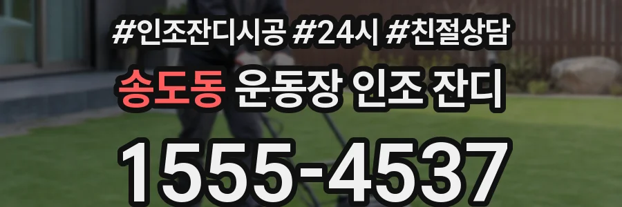 송도동 운동장 인조 잔디