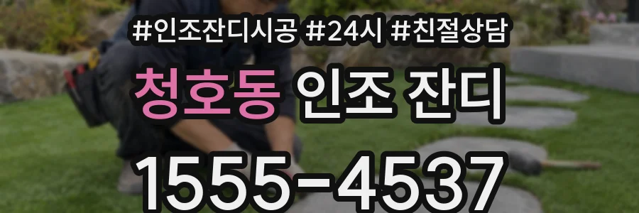 청호동 인조 잔디