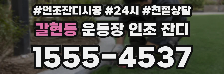 갈현동 운동장 인조 잔디
