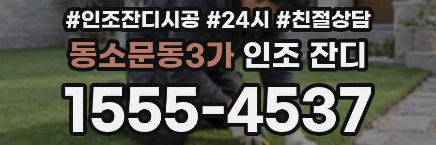 동소문동3가 인조 잔디