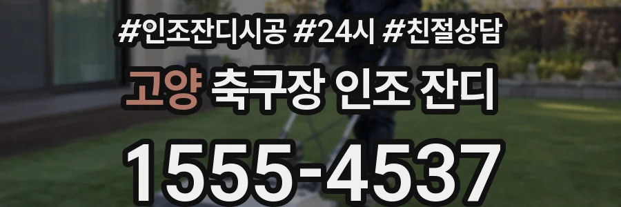 고양 축구장 인조 잔디