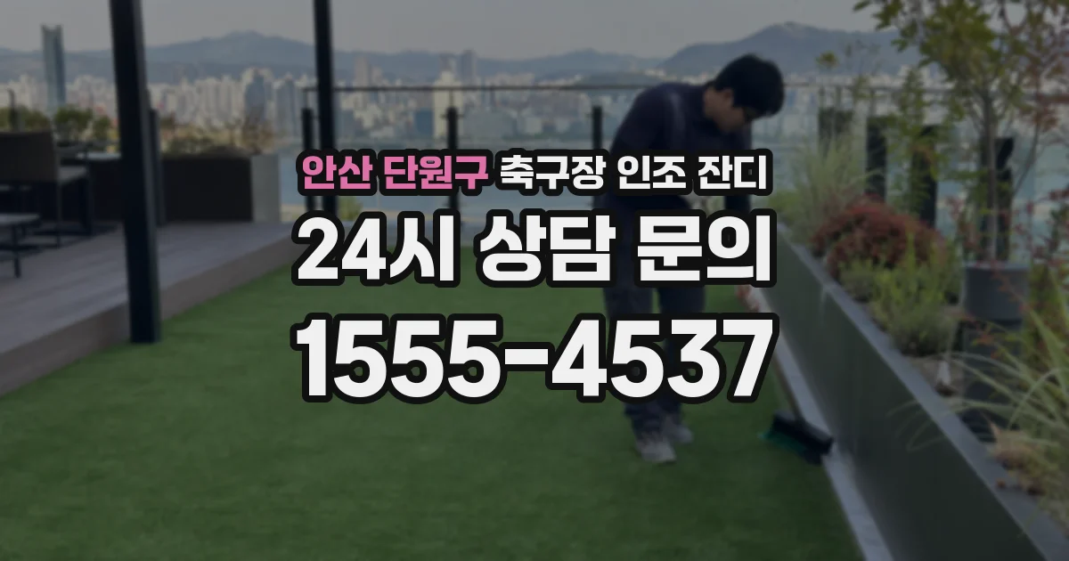 안산 단원구 축구장 인조 잔디