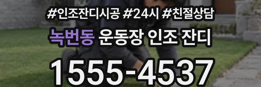 녹번동 운동장 인조 잔디