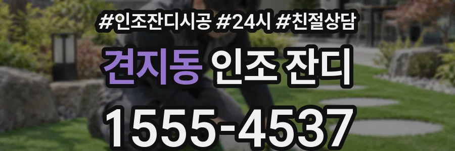 견지동 인조 잔디