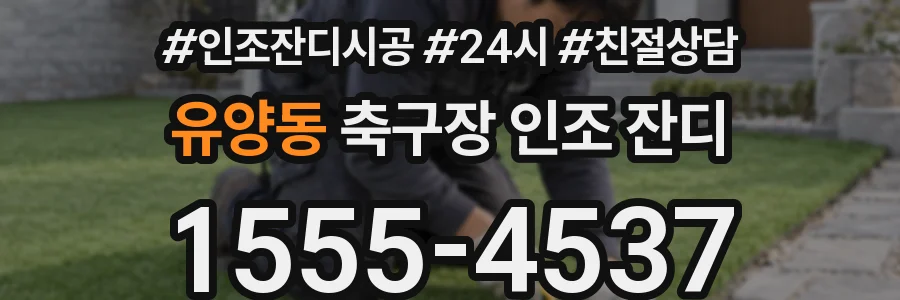 유양동 축구장 인조 잔디