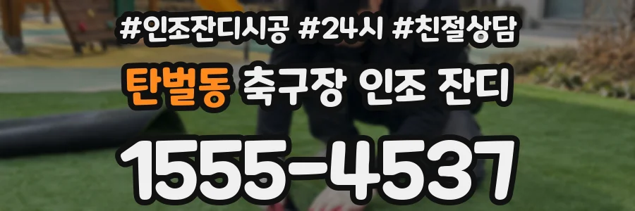 탄벌동 축구장 인조 잔디