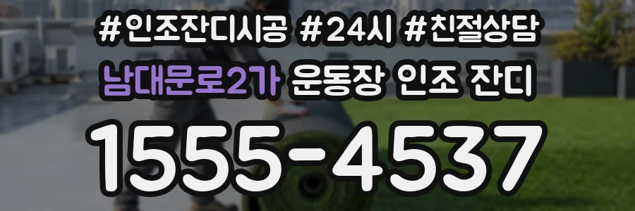 남대문로2가 운동장 인조 잔디