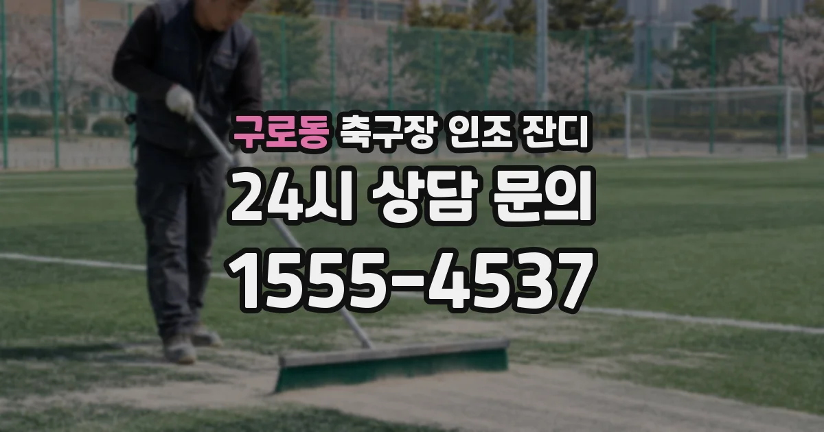 구로동 축구장 인조 잔디